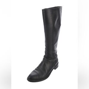 Aquatalia Tall Black Leather Riding Boot